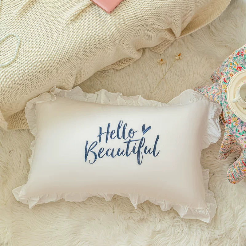 Babydoll Ruffle Throw Pillow