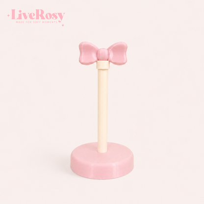 Coquette Pink Bow Scrunchie Holder