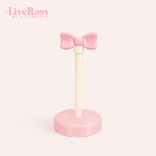 Coquette Pink Bow Scrunchie Holder