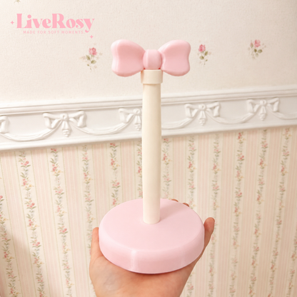Coquette Pink Bow Scrunchie Holder