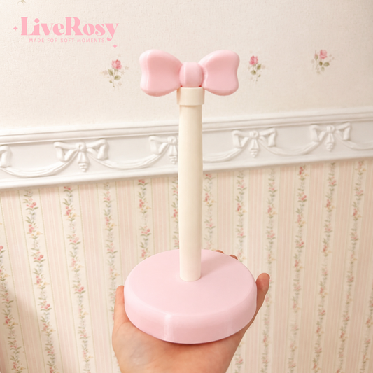 Coquette Pink Bow Scrunchie Holder