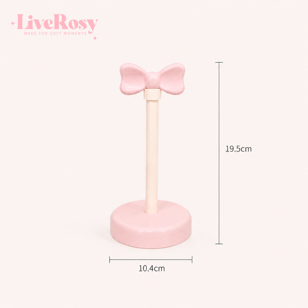 Coquette Pink Bow Scrunchie Holder
