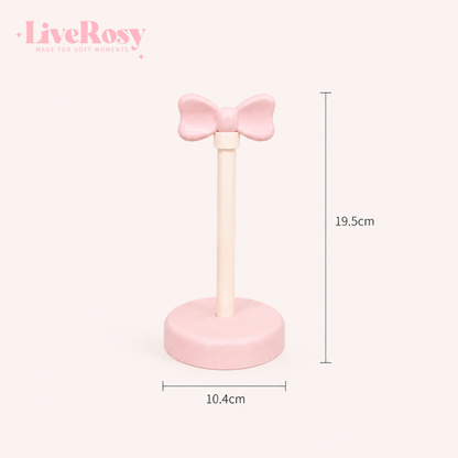 Coquette Pink Bow Scrunchie Holder