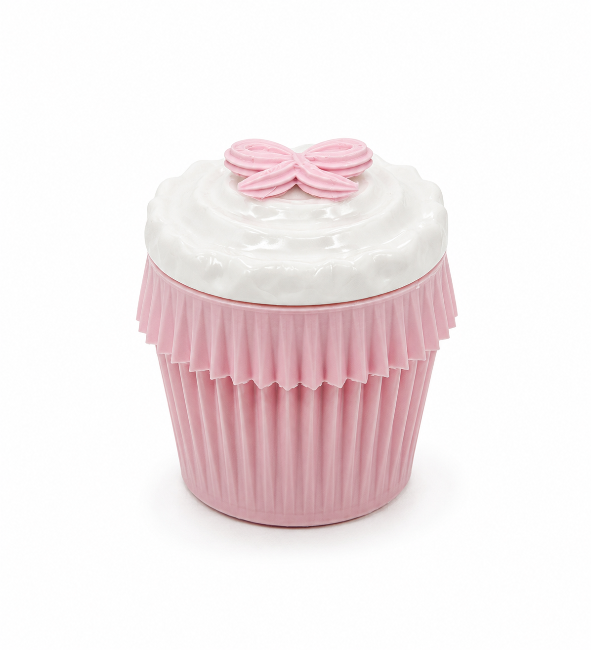 Pink Bow Cupcake Jewelry Box