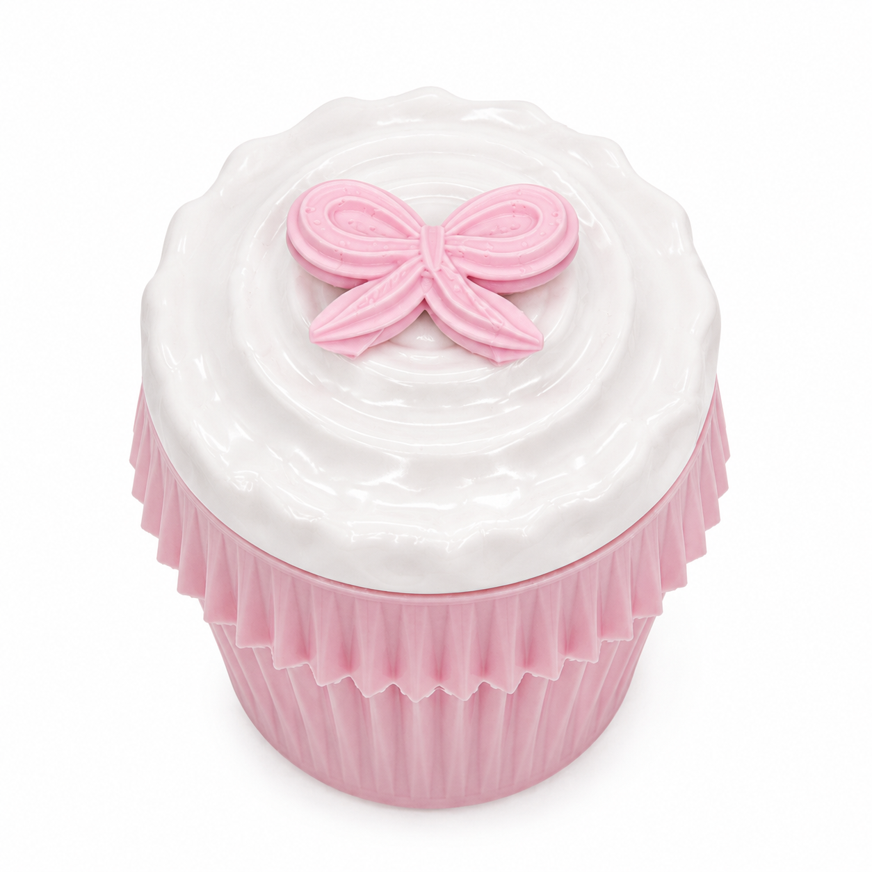 Pink Bow Cupcake Jewelry Box