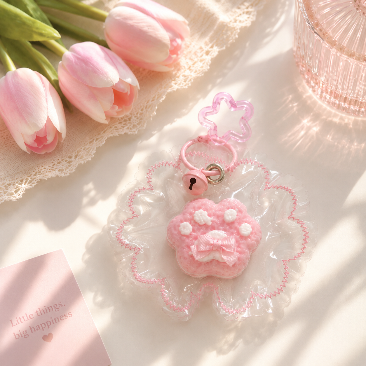 The Paw That Fixes Bad Days — Squishy Keychain