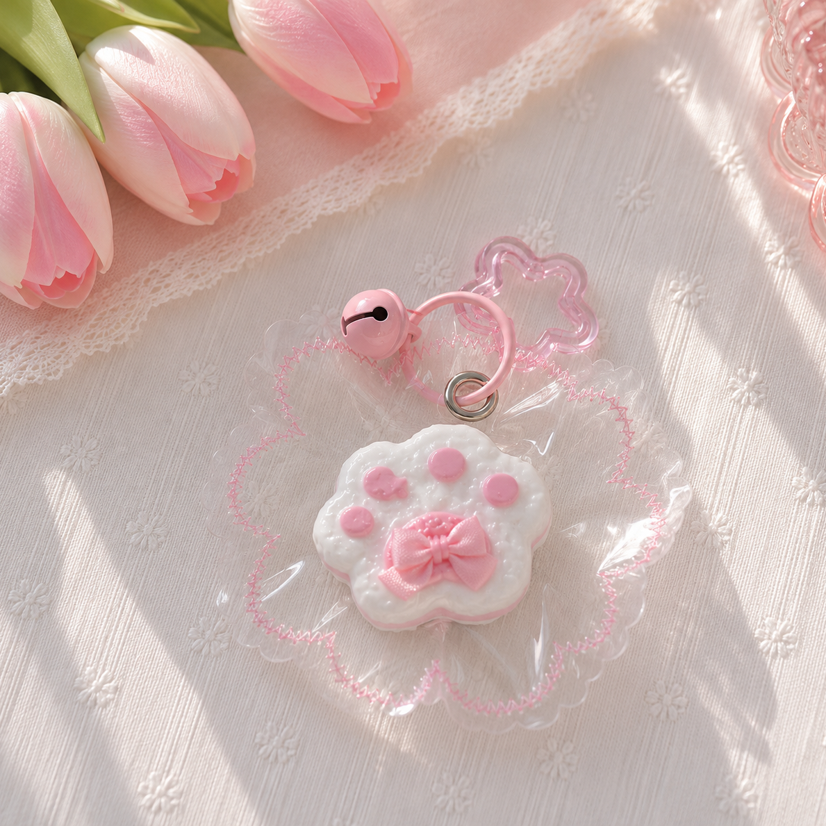 The Paw That Fixes Bad Days — Squishy Keychain