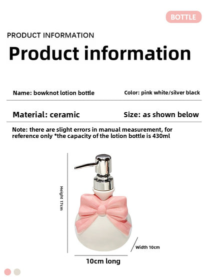 Dreamy Pink Ribbon Soap Dispenser