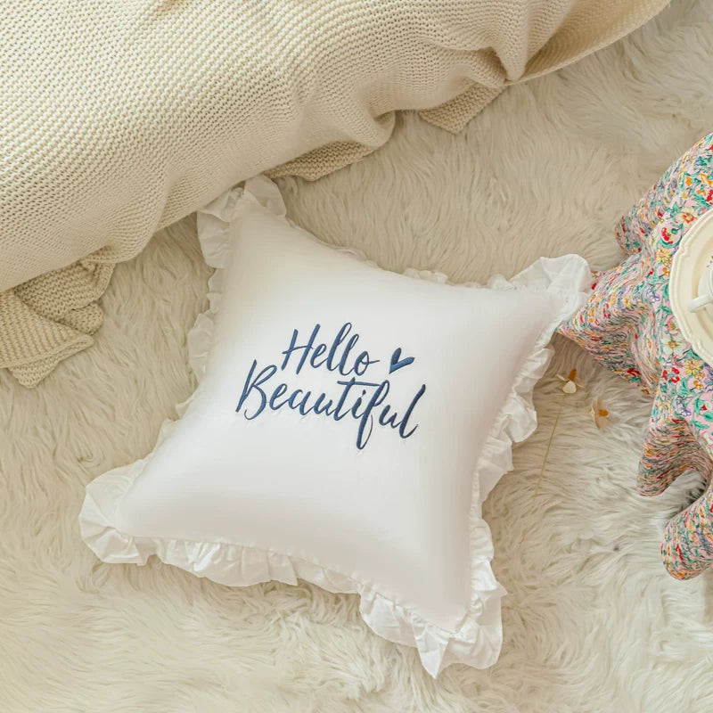 Babydoll Ruffle Throw Pillow