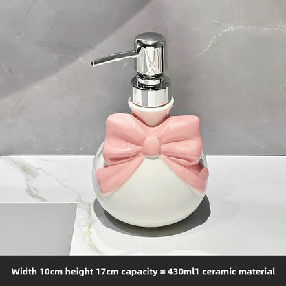 Dreamy Pink Ribbon Soap Dispenser
