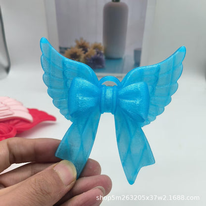 Angel Bow Bag Charm Keychain