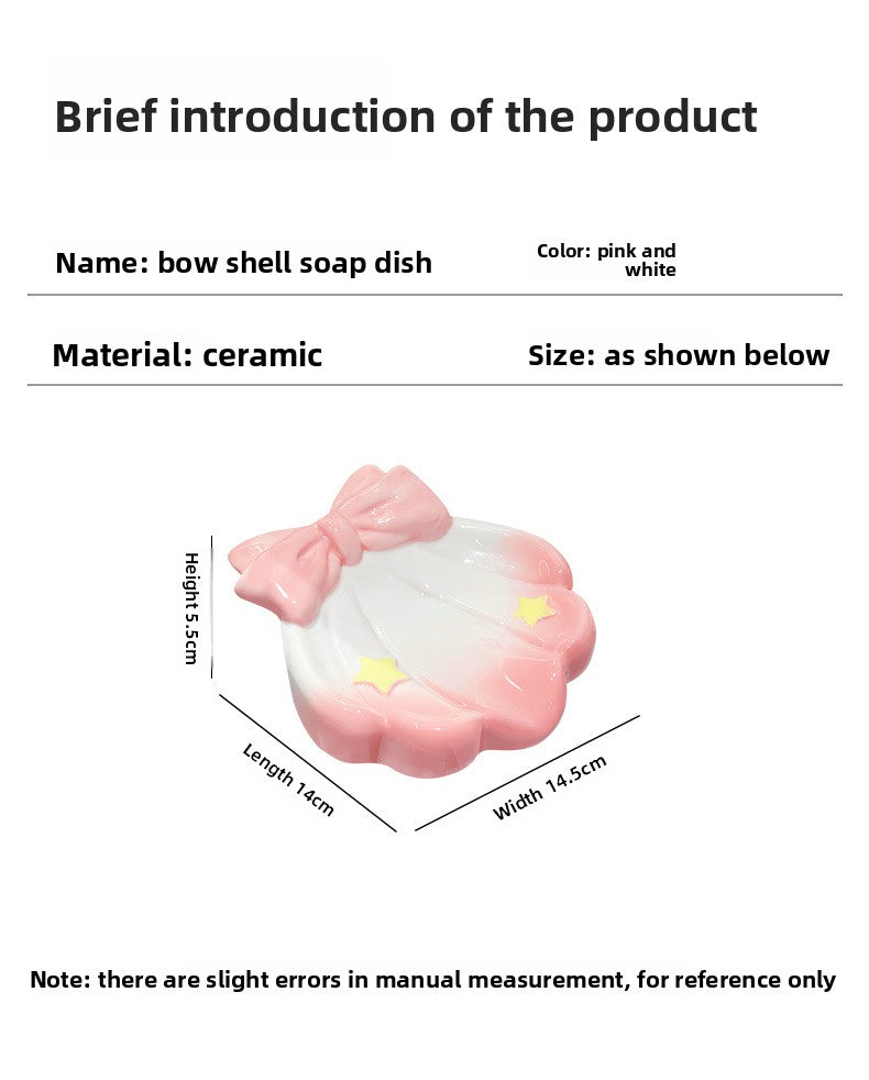 Dreamy Stardust Bow Shell Dish