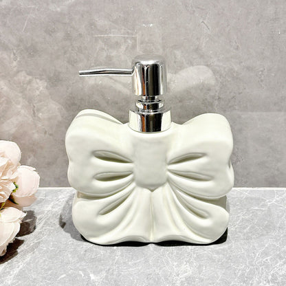 Blush Ribbon Soap Dispenser