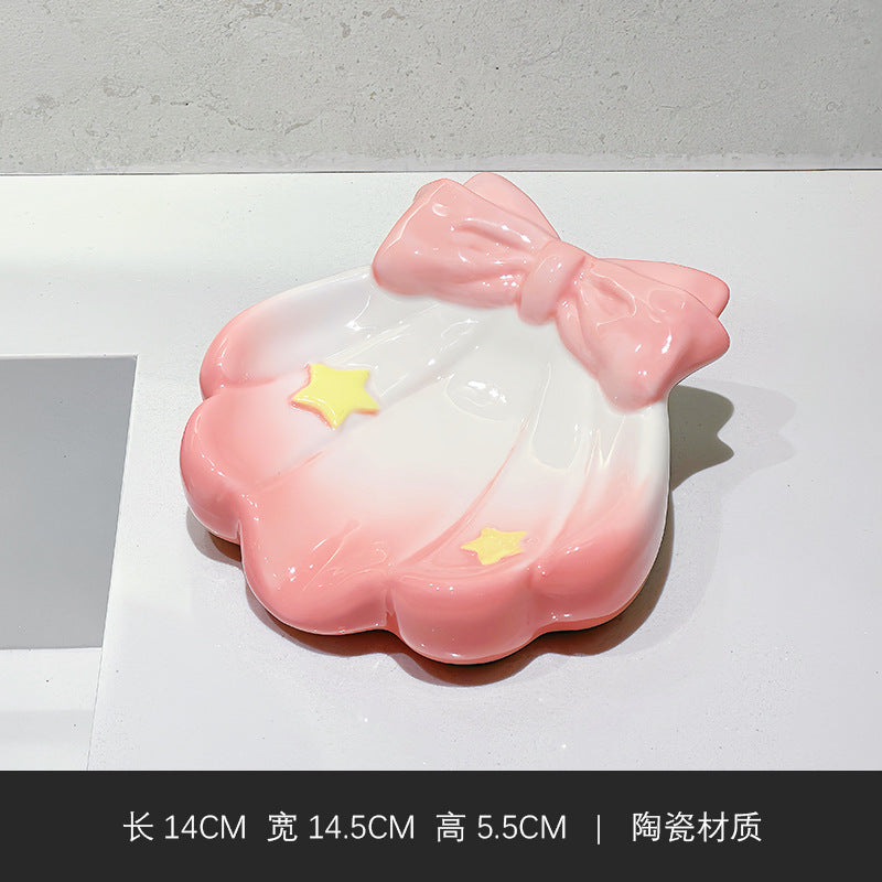 Dreamy Stardust Bow Shell Dish