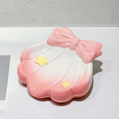 Dreamy Stardust Bow Shell Dish