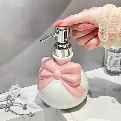 Dreamy Pink Ribbon Soap Dispenser