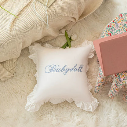 Babydoll Ruffle Throw Pillow