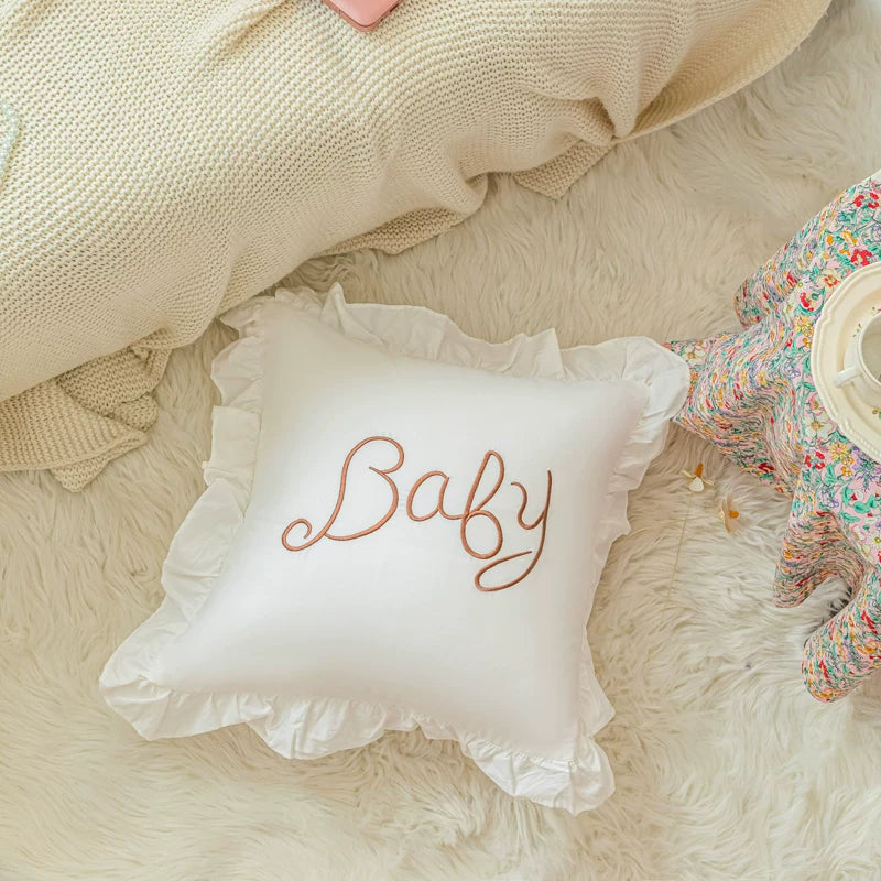 Babydoll Ruffle Throw Pillow