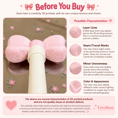 Coquette Pink Bow Scrunchie Holder
