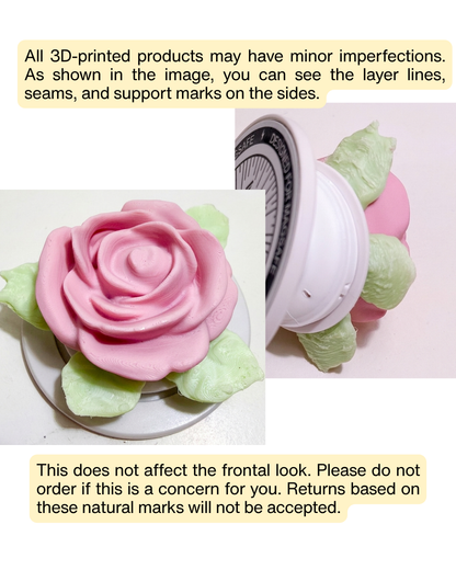 3D Printed Vintage Rose MagSafe Phone Grip